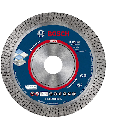 Alezaj Rulment Disc de taiere diamantat Bosch Expert HardCeramic 2608900655, 125x1 ...