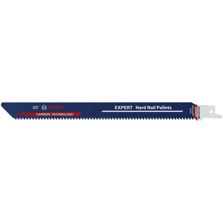 Panza de fierastrau sabie Bosch Expert Hard Nail Pallets S 1122 CHM 2608900387, 3 mm spatiere dinti, 225 mm lungime