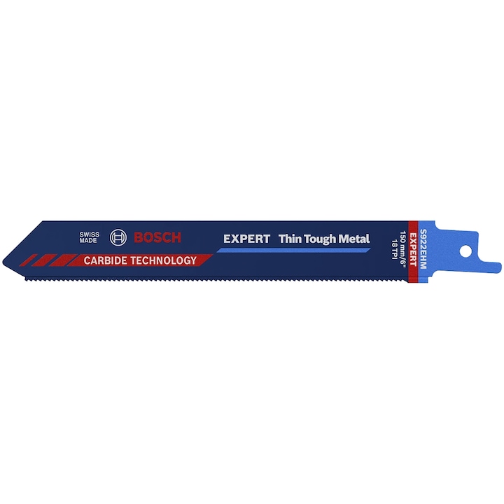 Нож за саблен трион Bosch Expert Thin Tough Metal S 922 EHM 2608900360, Разстояние между зъбите 1,4 мм, Дължина , 150 мм