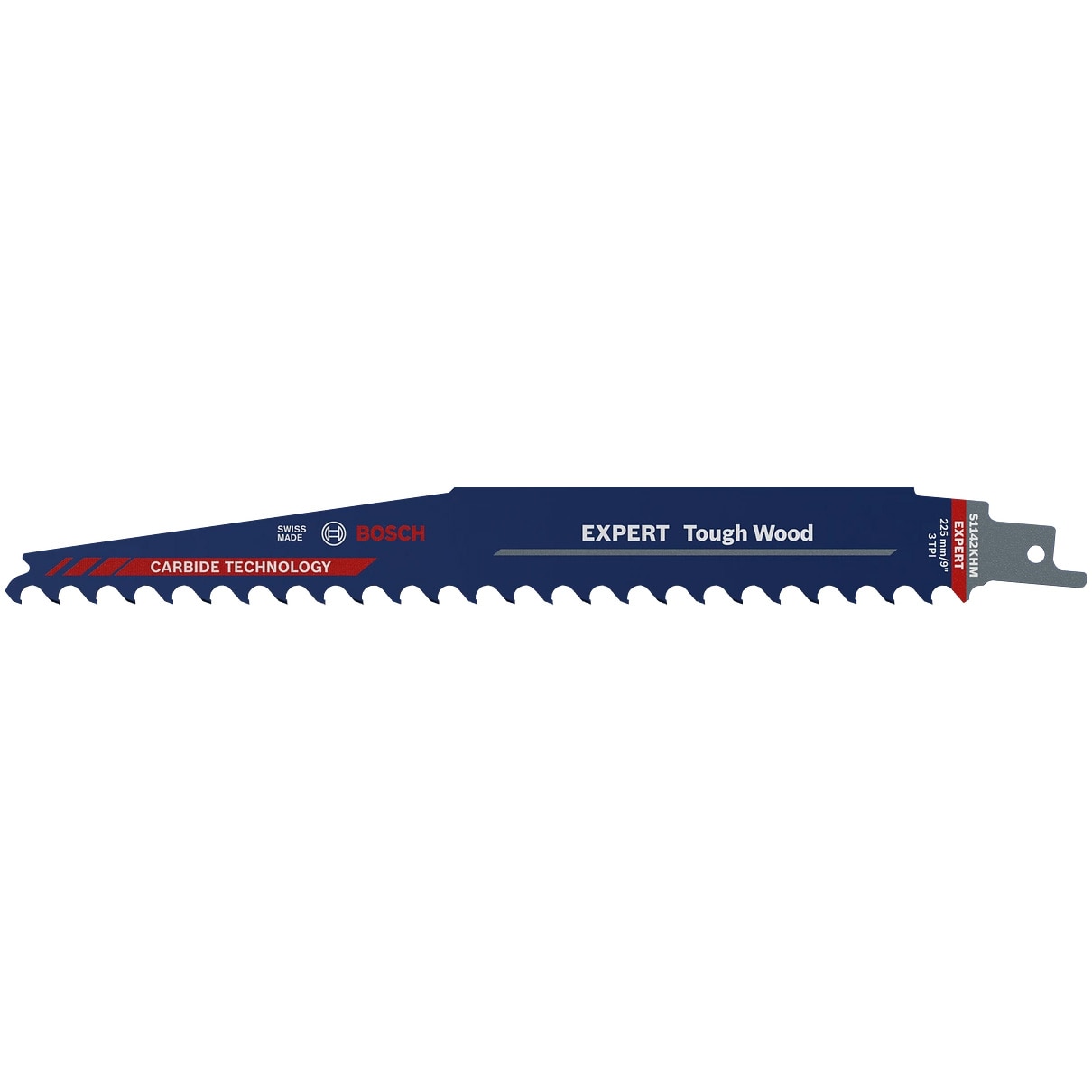 Panza de fierastrau sabie Bosch Expert ToughWood S 1142 KHM 2608900403, 8 mm spatiere dinti, 225 mm lungime