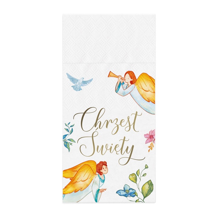 Set 16 servetele pentru tacamuri, PartyPal, Multicolor