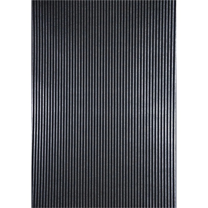 Fekete díszpapír - grafitcsíkos 18x25 db. 5
