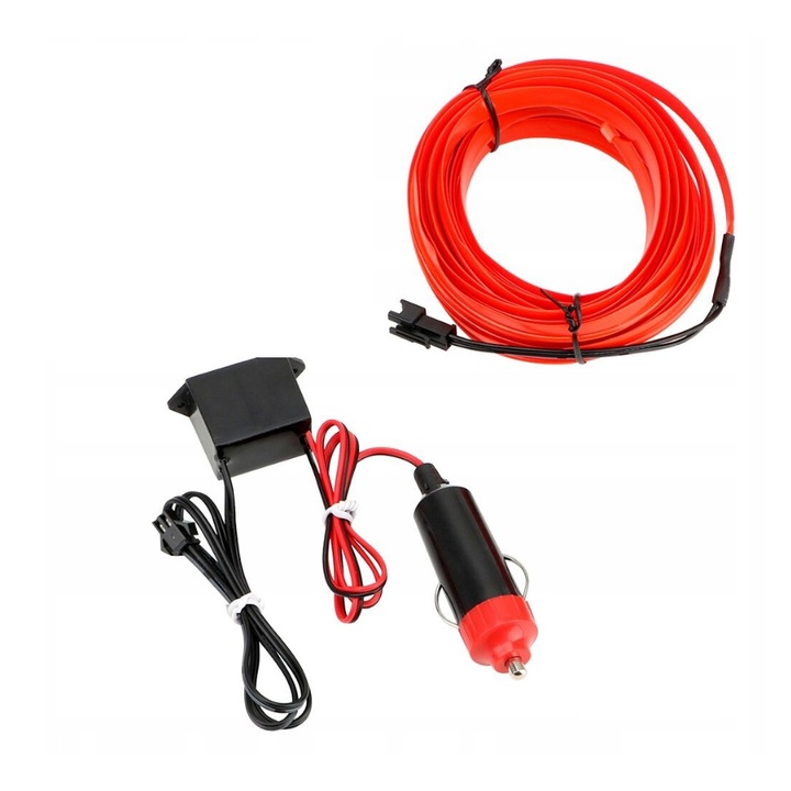 Жична неонова автомобилна лента 3 м червена, Me Premium