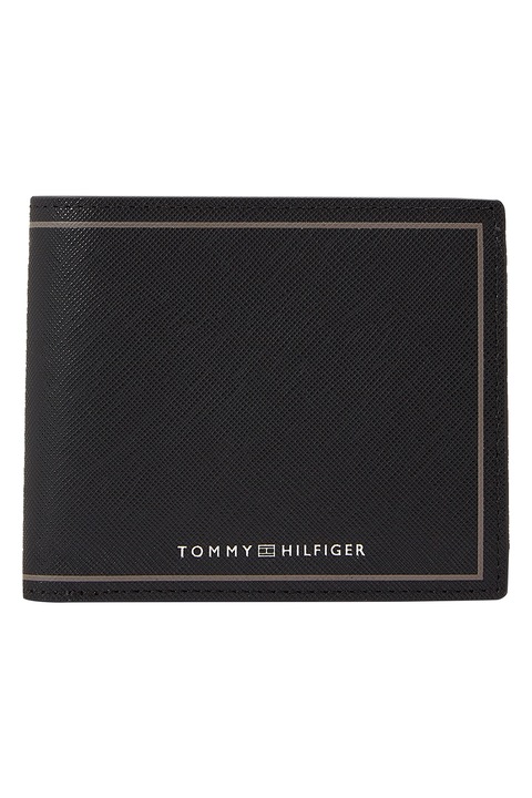 Tommy Hilfiger, обикновен кожен портфейл, черен