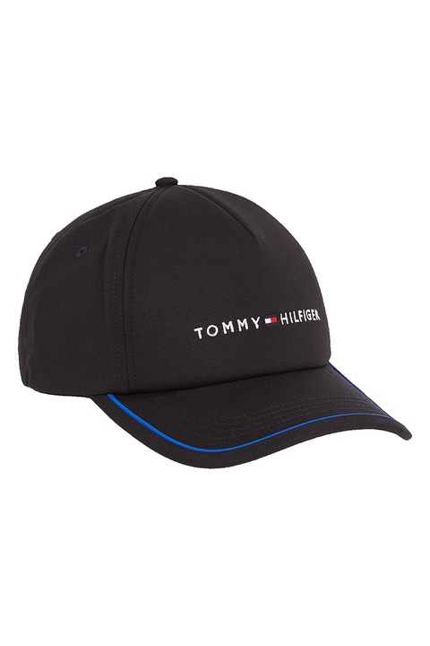 Tommy Hilfiger, шапка Skyline Soft органичен памук, черна