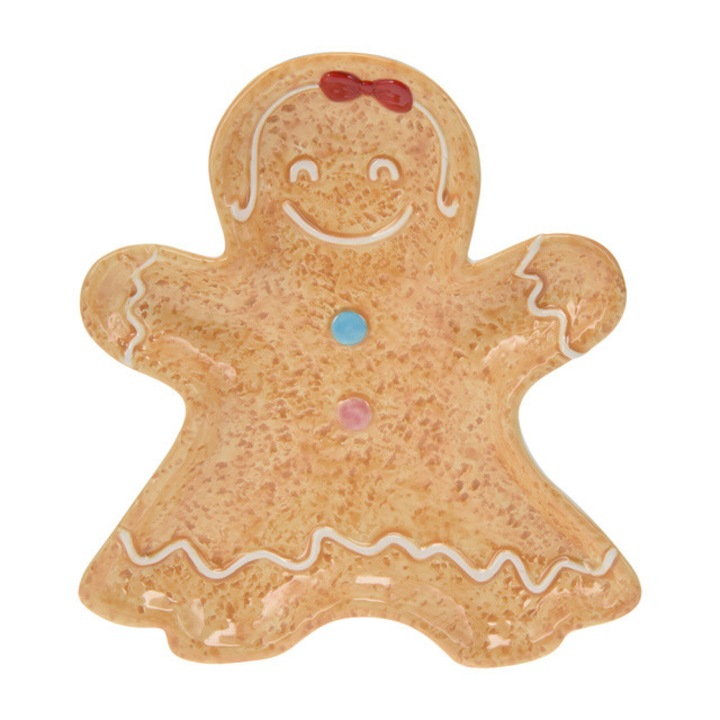 Tava de Craciun in forma de turta dulce, 22 x 19 cm, COOKIE - fata