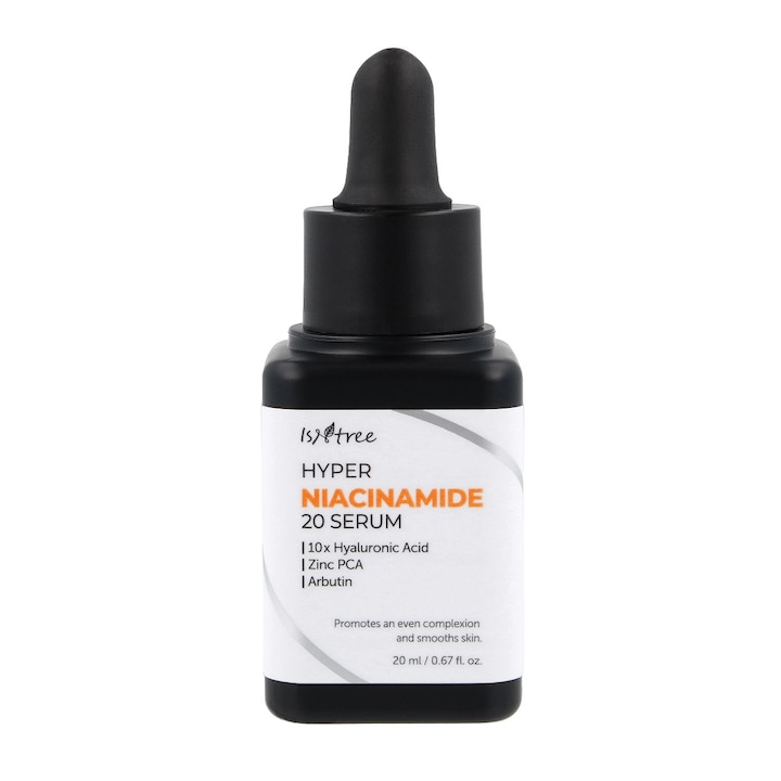 Серум за лице със стягащи и блестящи свойства, ISNTREE, Hyper Niacinamide 20, 20 ml