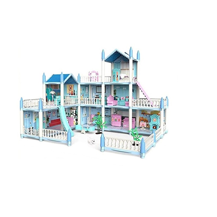 Dollhouse Babaház játszótérrel, MalPlay 110237