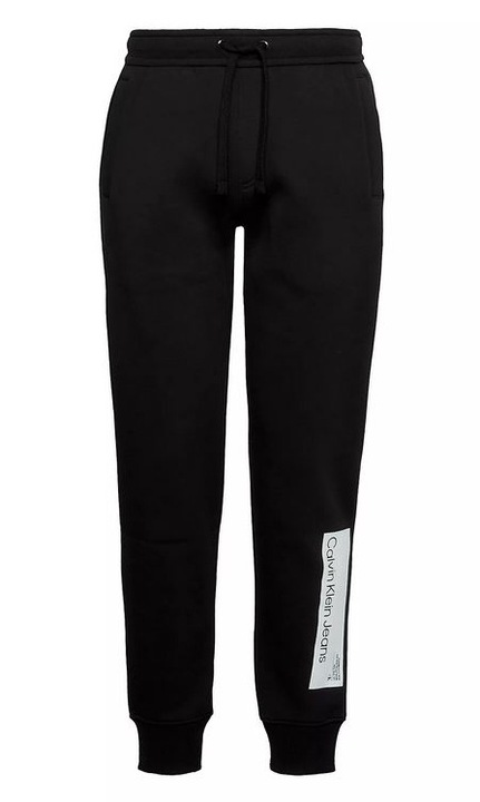Pantaloni barbati, Calvin Klein Jeans, Bumbac, Negru, Alb/Negru, 2XL