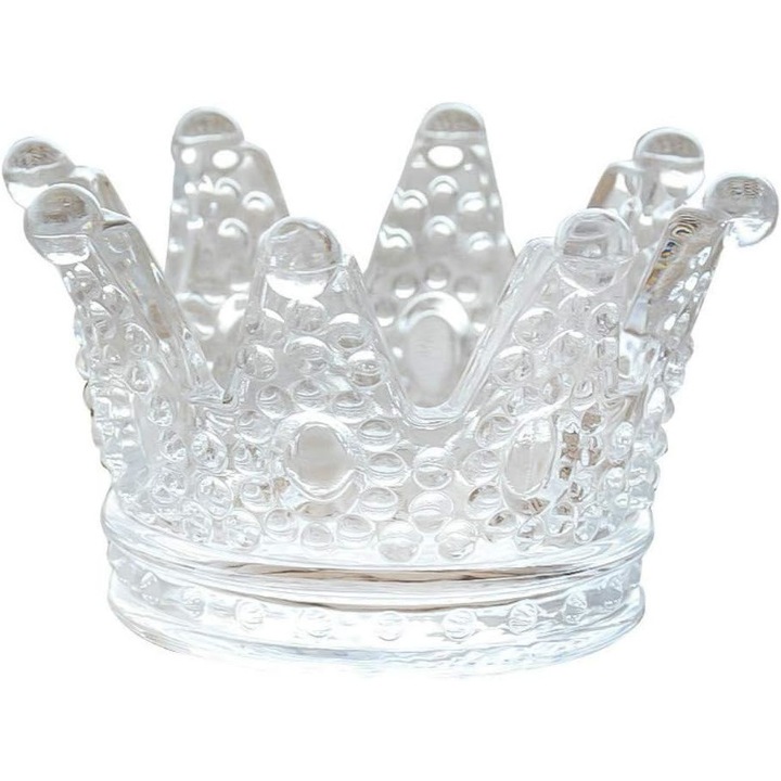 Пепелник в стил Crown, Jormftte, стъкло, прозрачен