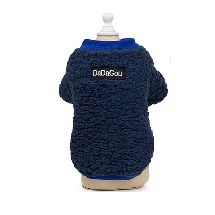 Dadagou Pets pulóver, gyapjú, kék sötétkék, S