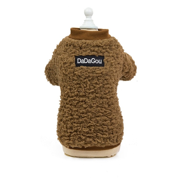 Dadagou Pet Sweater, Lana, Barna, M