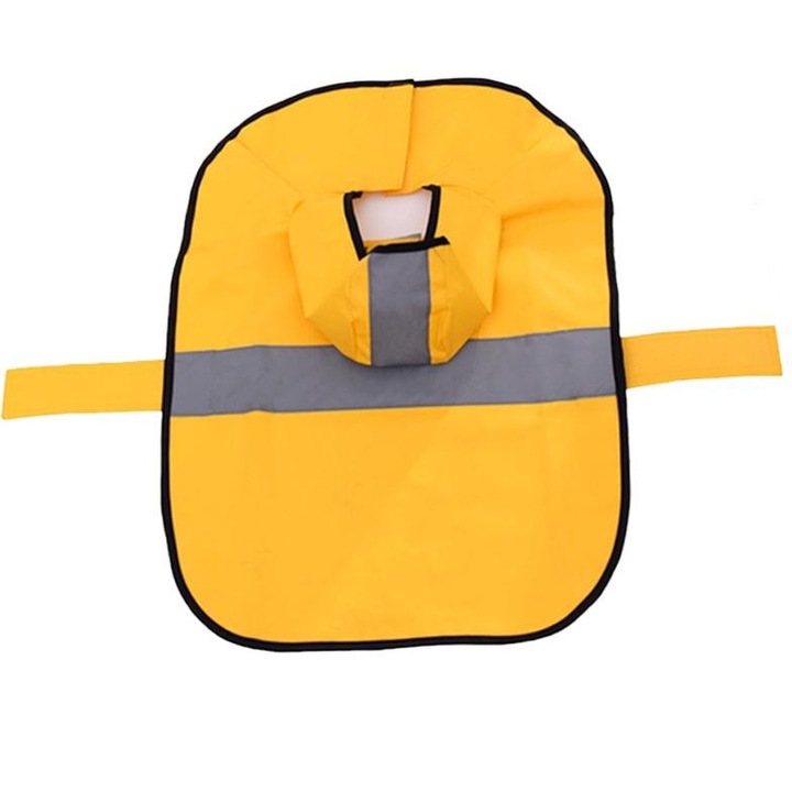 Дъждобран за куче, QttvbTna, Жълт, S