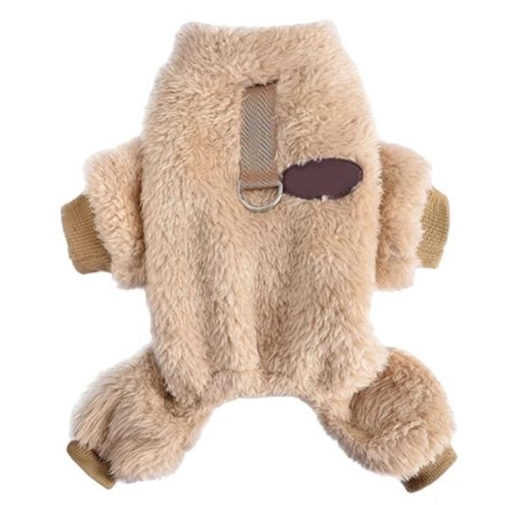 Пижама за куче, QttvbTna, вълна, кафява, M