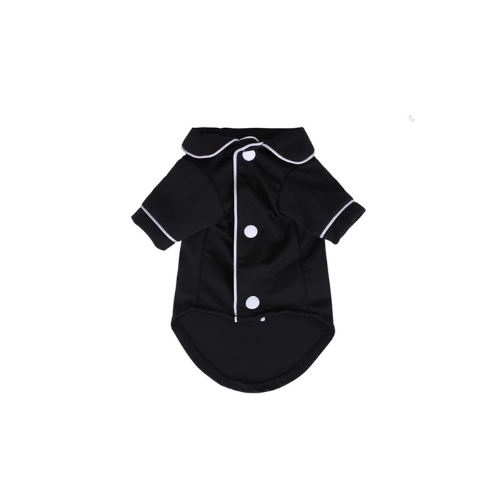 Пижама за куче, QttvbTna, Canvas, Черна, S