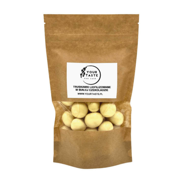 Szárított eper fehér csokoládéban, Your Taste, 500 g