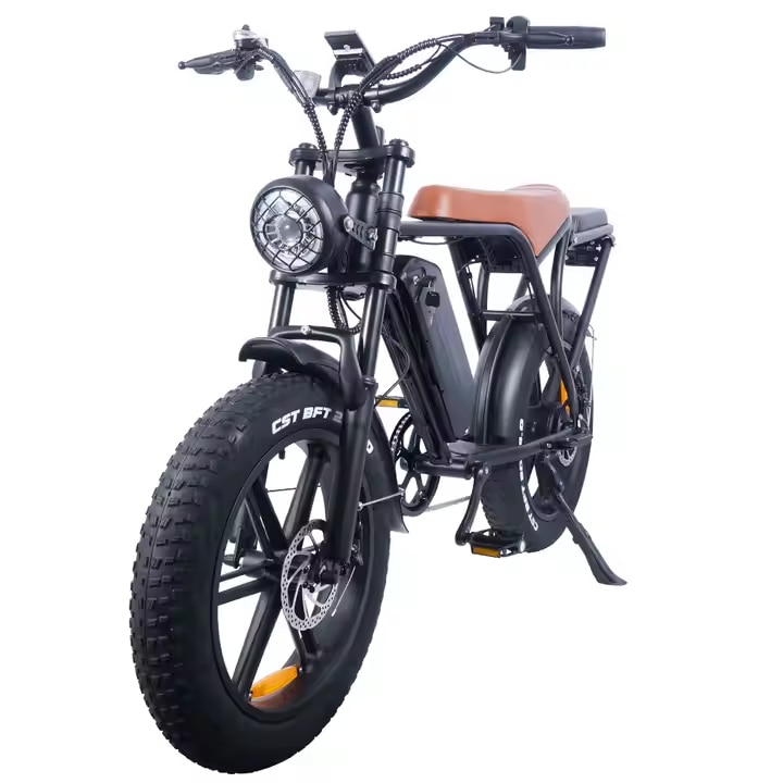 Електрически велосипед, Fatbike V8, 750W, 20", 15AH, Кафяв цвят