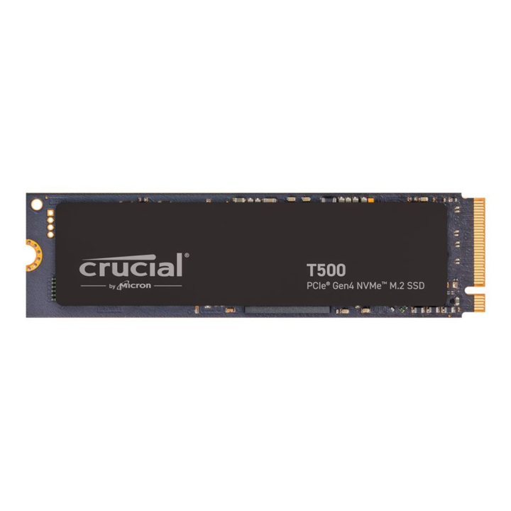 SSD, Crucial, T500, 2TB, PCIe, Gen4 NVMe M.2 SSD, Negru