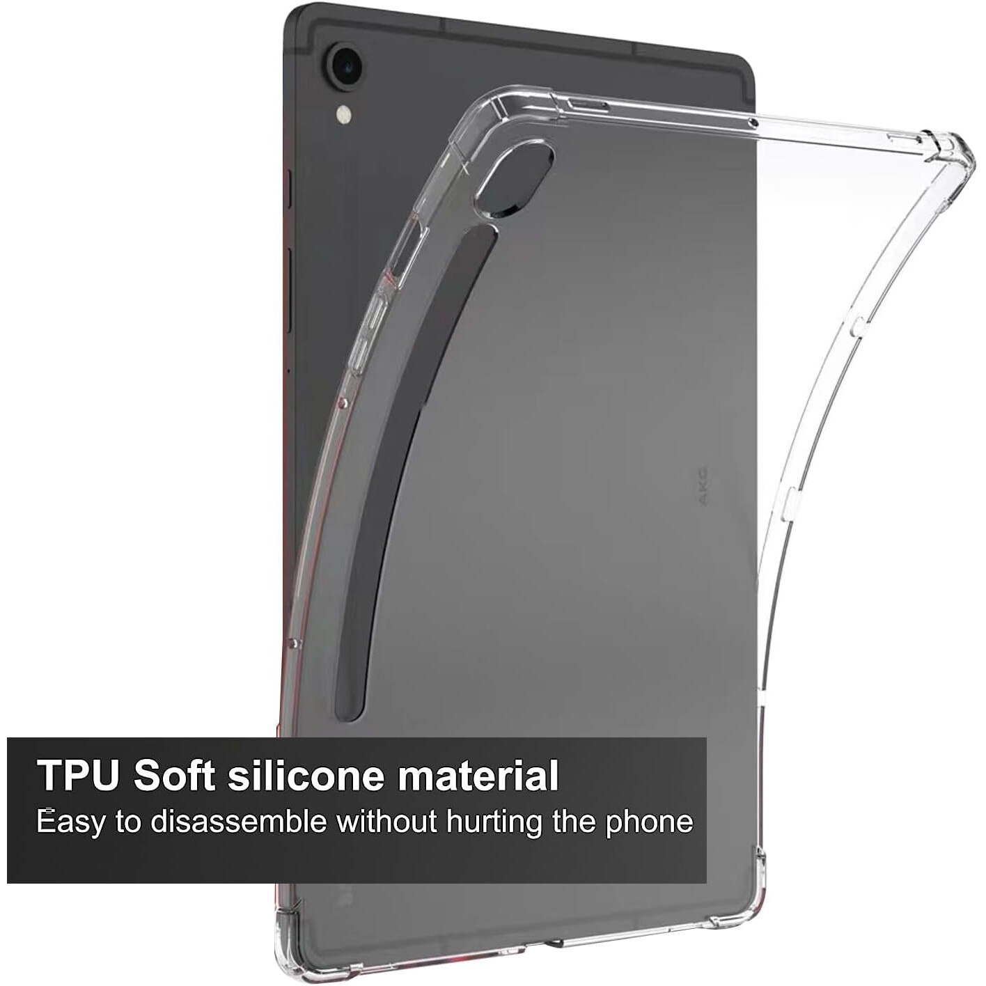 Husa Gel TPU pentru Samsung Galaxy Tab S9 FE 10.9" (2023) - Transparenta