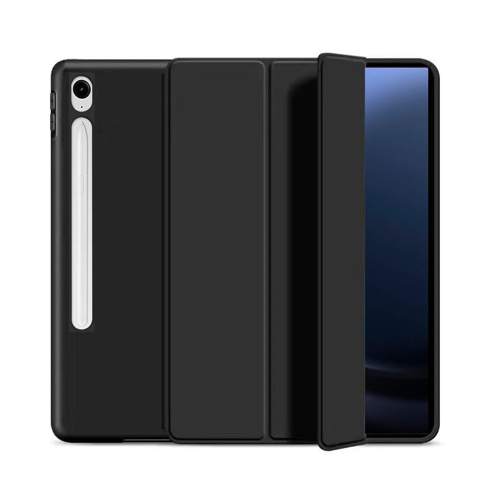 Husa Ultra Slim, pentru Samsung Galaxy Tab S9 FE 10.9″, TPU Smart Cover - Negru