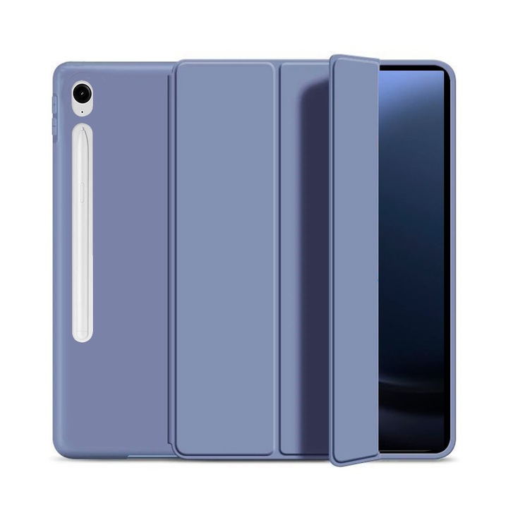 Ultra vékony tok, Samsung Galaxy Tab S9 FE 10,9″, TPU Smart Cover - Levendula