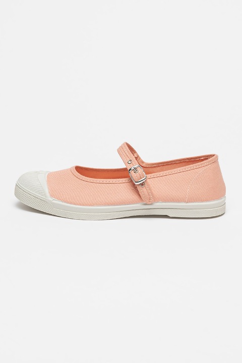 Bensimon, Текстилни пантофки с тока, Розова сьомга