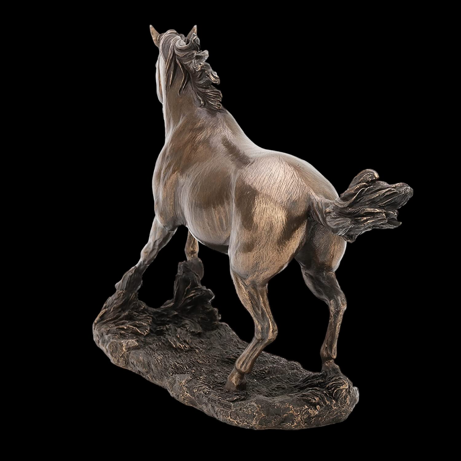 Figurina, Cal In Galop, Rasina Acoperita cu Bronz, 35 cm, WU76005A1 ...