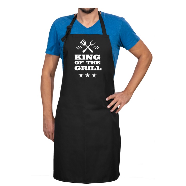 Sort negru „King of the grill”