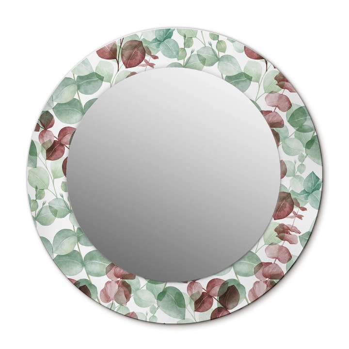 Fali tükör, Wallfluent, Eukaliptusz, Kerek, Többszínű, Ø50 cm, 010090550080300012273