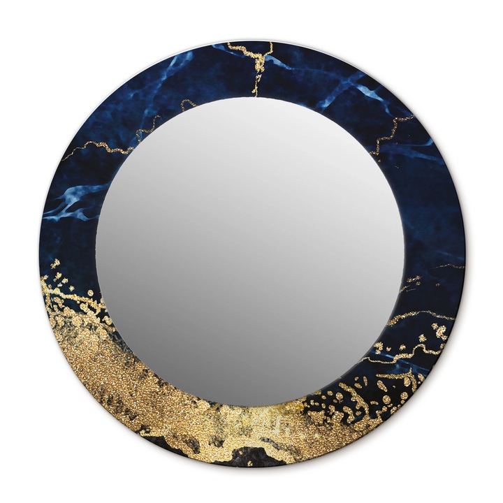 Fali tükör, Wallfluent, Márvány, Kerek, Arany, Ø50 cm, 010090550080300020923