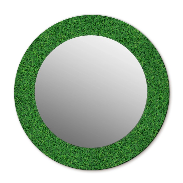 Fali tükör, Wallfluent, fű, Kerek, Zöld, Ø50 cm, 010090550080300020859