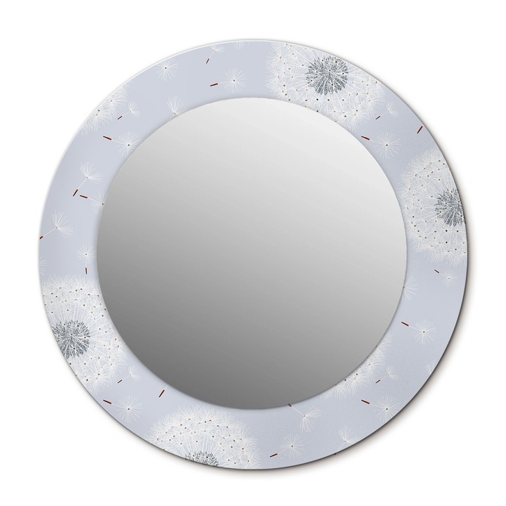 Fali tükör, Wallfluent, Pitypang, Kerek, Kék, Ø50 cm, 010090550080300012923