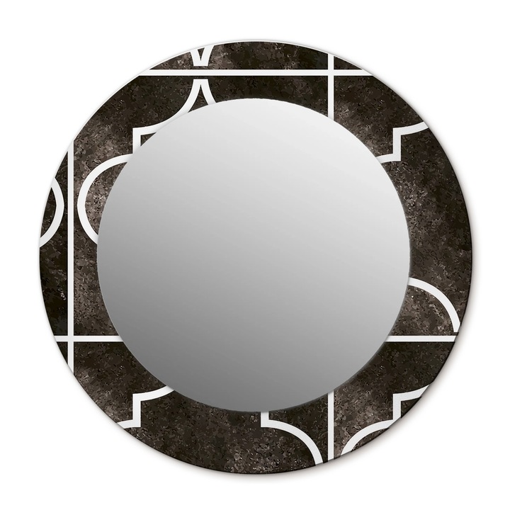 Fali tükör, Wallfluent, Antik modell, Kerek, Többszínű, Ø50 cm, 010090550080300020807