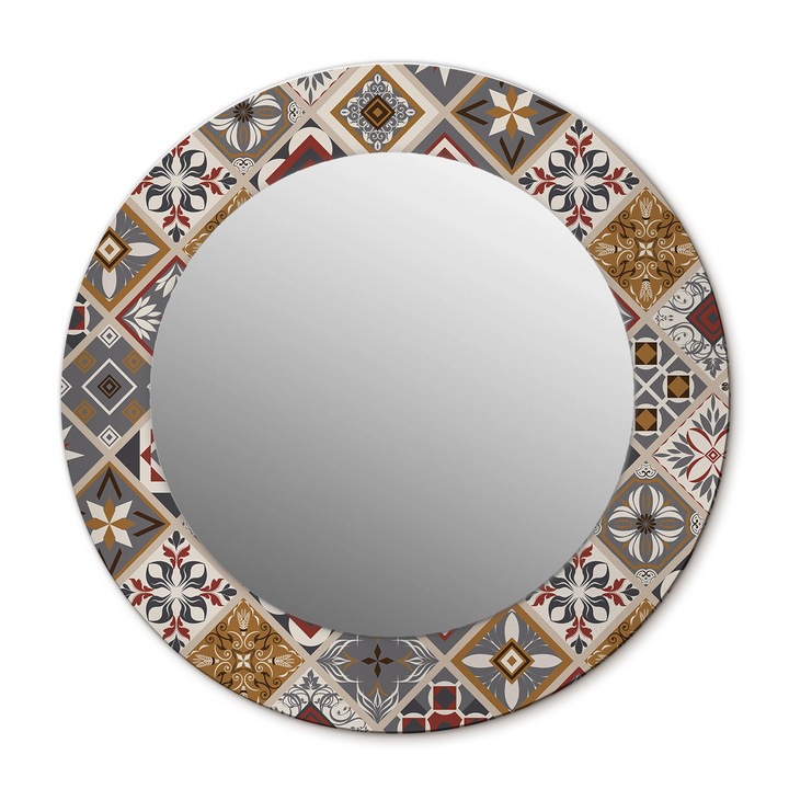 Fali tükör, Wallfluent, Török modell, Kerek, Többszínű, Ø50 cm, 010090550080300020950