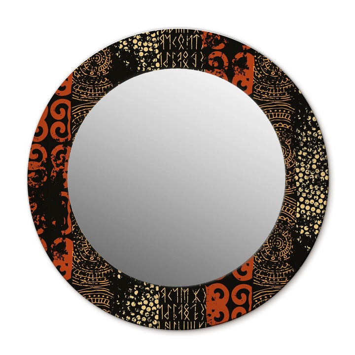 Fali tükör, Wallfluent, Grunge modell, Kerek, Többszínű, Ø50 cm, 010090550080300072562