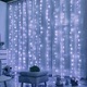Instalatie De Craciun EDAR, Model Plasa USB, 8 Moduri, Perdea Alb Rece, Rezistenta La Apa, Luminozitate Reglabila, Control prin Telecomanda, 300 LED-uri, 3 m x 3 m