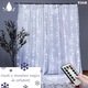Instalatie De Craciun EDAR, Model Plasa USB, 8 Moduri, Perdea Alb Rece, Rezistenta La Apa, Luminozitate Reglabila, Control prin Telecomanda, 300 LED-uri, 3 m x 3 m
