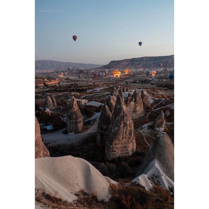 Хартиен тапет Whiteback, Пейзаж Кападокия Турция балони с горещ въздух, 250x360 см