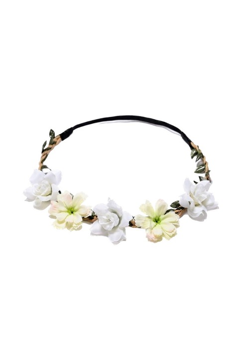 Дамски венец за коса Carla Ilut, Универсален, Бял