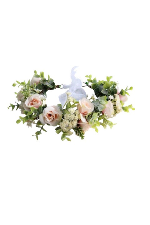 Дамска корона от цветя, Карла, Увен, многоцветна, Един размер