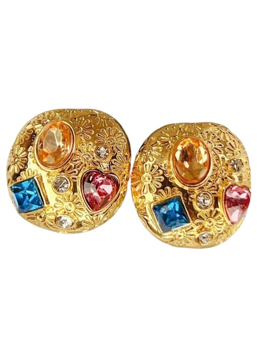 Cercei dama, OriginOriental, Aliaj de zinc/Rasina, Multicolor