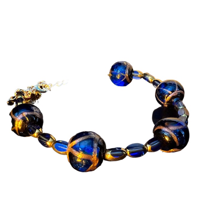 Bratara dama, OriginOriental, Sticla/Rasina, Multicolor