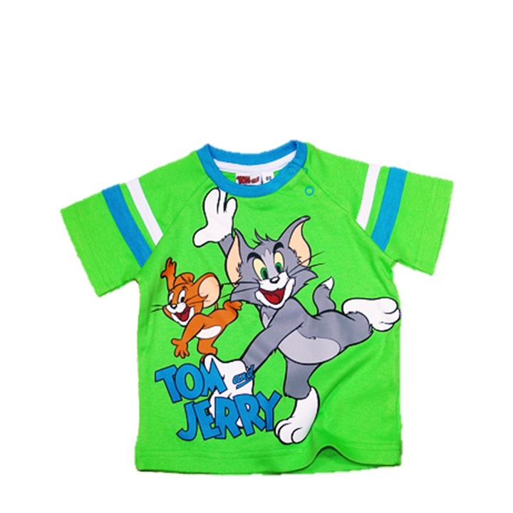 Tricou bebe Tom&Jerry verde 68cm