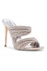 Steve Madden, Papuci cu toc si strasuri Novel, Argintiu, 37