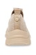 Steve Madden, Pantofi sport slip-on din plasa cu strasuri Meter, Bej, 39