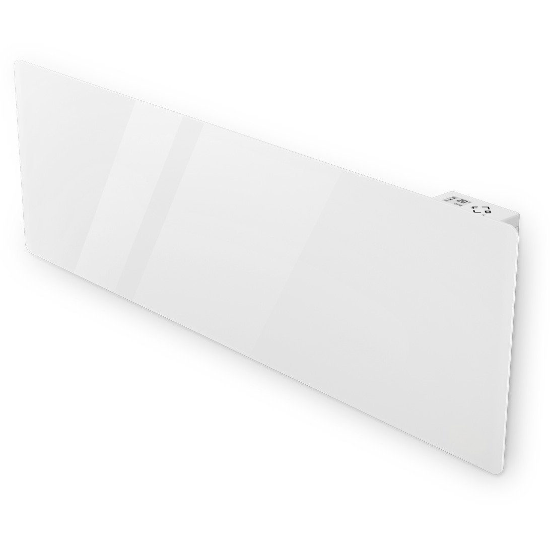 Convector de perete Tesy CCN 06 140 EA Cloud AS W GL , 1400 W, Control internet, FinEco Cloud, Sticla alba