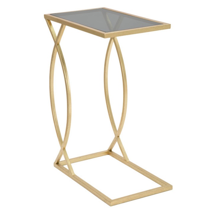 Masuta laterala in stil glamour, inaltime 60 cm