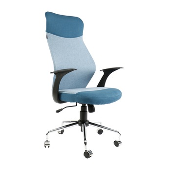 Scaun de birou ergonomic Kring Gloria, material textil, Albastru Scaun de birou ergonomic Kring Gloria, material textil, Albastru