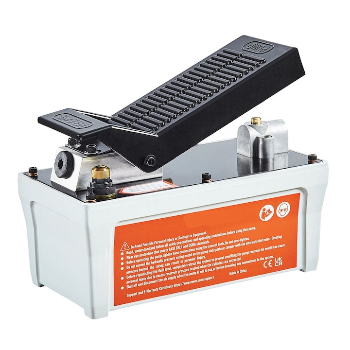 Крачна помпа, хидравлична, 10000 Psi, алуминиева сплав, 0, 8 л/мин, сива