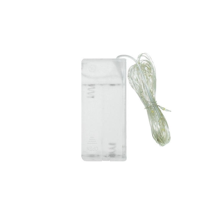 Instalatie Craciun, 3m, alimentare cu baterii, 2 x 1.5V AA, leduri multicolor, VKTools